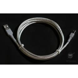 Custom Stainless Steel Sleeved USB Cable