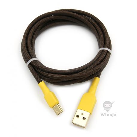 Winnja SA Chocolate Paracord Sleeved Cable